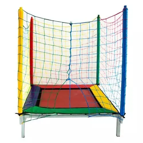 Cama Elástica Multicolorida quadrada 1,40