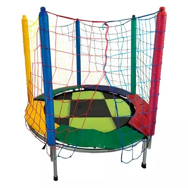 Cama Elástica Multicolorida Xadrez 1,40